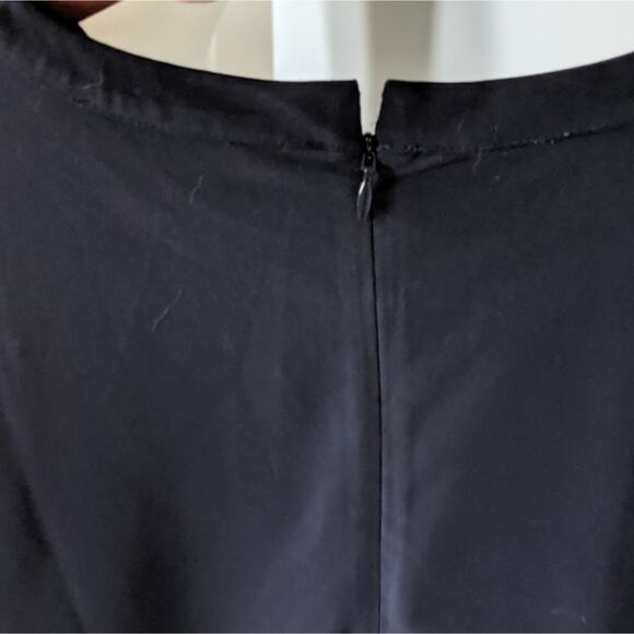 Women's LOFT Navy Blue Lace Sheer Sleeves Dress Size 4 Holiday - Picture 3 of 6